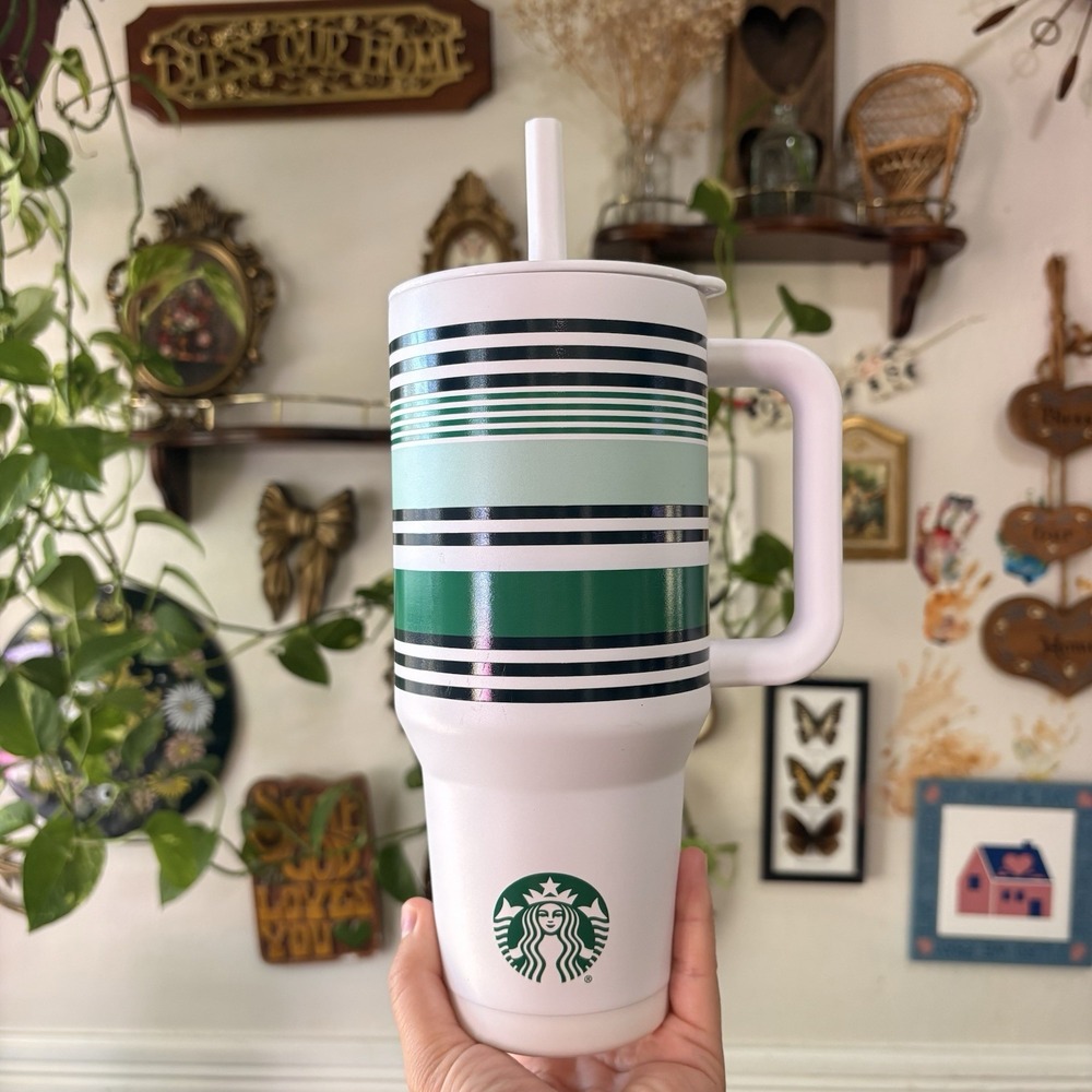 Starbucks Road Trip Collection 2026 Stainless Tumbler classic stripes 40 oz